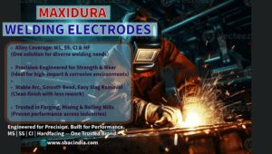 "MAXIDURA Welding Electrodes – Multi-Alloy Solutions for MS, SS, CI, and Hardfacing Applications" "High-performance industrial welding electrodes from MAXIDURA for steel, stainless, cast iron, and wear-resistant jobs" "Precision-engineered MAXIDURA electrodes designed for durability, strength, and critical industrial use" "MAXIDURA electrode lineup for multi-metal compatibility including mild steel, cast iron, stainless steel, and hard surfacing" "Premium welding electrodes from MAXIDURA for fabrication, repair, and surfacing across multiple industries"