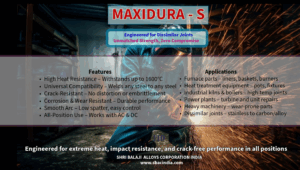 Dissimilar welding electrode for high-temperature stainless and carbon steel joints Premium dissimilar welding electrode with crack-resistant weld deposits Industrial dissimilar welding electrode for furnaces, boilers, and heat exchangers Smooth arc dissimilar welding electrode for all-position welding applications Heavy-duty dissimilar welding electrode for corrosion and wear protection Versatile dissimilar welding electrode for stainless to mild steel welding Dissimilar welding electrode designed for extreme heat up to 1600°C